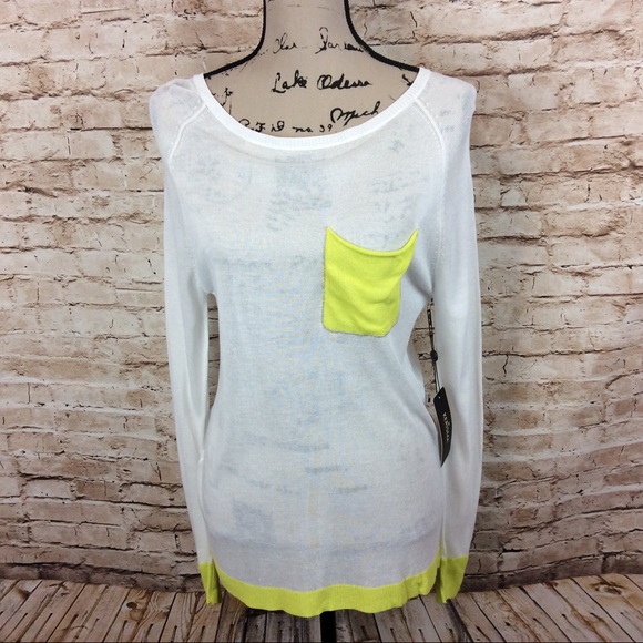 Kerisma Sweaters - New Kerisma Split Back Semi Sheer Pocket Sweater S